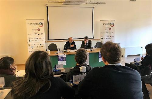 Il vicegovernatore Riccardo Riccardi al corso della Scuola di politica ed etica sociale (Spes) dell'Arcidiocesi di Udine tenutasi oggi al Centro Paolino di Aquileia di Udine.